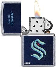 Load image into Gallery viewer, Zippo 2021 NHL Seattle-Kraken Street Chrome Pocket Lighter