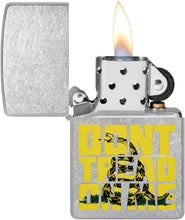 Load image into Gallery viewer, Zippo Lighter - Custom Message Engrave Don't Tread on Me - Street Chrome 48952