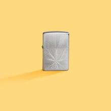 Load image into Gallery viewer, Zippo Lighter - Custom Engraved with Your Message - Engraved Weed Leaf - Satin Chrome 46256