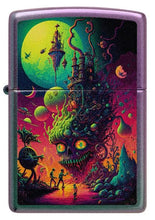 Load image into Gallery viewer, Zippo Lighter - Custom Engraved with Your Message for Distant Lands Design Iridescent Pocket Lighter 46238