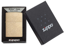Load image into Gallery viewer, Zippo Lighter - Personalized Custom Message Engrave on Brass Windproof Lighter Tumbled Brass Armor 28496
