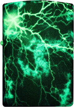 Load image into Gallery viewer, Zippo Lighter - Personalized Customize Message Engrave on Backside Outdoor Wild Nature Mountain Moon Scene Lighter Lightning Glow in The Dark 48610