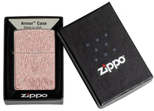 Load image into Gallery viewer, Zippo Lighter - Personalized Customize Message Engrave on Backside for Armor Deep Carve Design Lighters (Rose Gold)