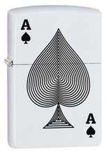Load image into Gallery viewer, Zippo Lighter- Ace of Spades Lines White Matte Windproof Lighter #Z5096