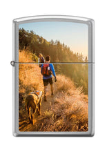 Load image into Gallery viewer, Zippo Lighter- Personalized for Hiking Trailing Camping Tent with Dog Z5190