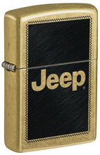 Load image into Gallery viewer, Zippo Lighter - Custom Engraved with Your Message for Jeep Stamp Design Regular Street Brass Pocket Lighter 46225