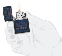 Load image into Gallery viewer, Zippo Lighter - Custom Engraved with Your Message for Black Light Rabbit Design Black Matte Pocket Lighter 46272