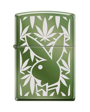 Load image into Gallery viewer, Zippo Lighter - Personalized Customize Message Engrave on Backside for Playboy Bunny (Playboy Leaf Z5561)