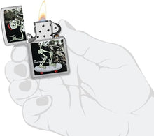 Load image into Gallery viewer, Zippo Lighter - Customized Message Skelet Skateboard - Street Chrome 48911