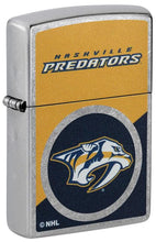Load image into Gallery viewer, Zippo Lighter - Custom Engraved with Your Message for NHL Nashville Predators 2024 Street Chrome Pocket Lighter 46197