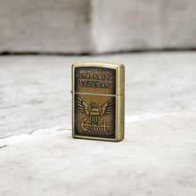 Load image into Gallery viewer, Zippo - Customized Message on United States Navy® Street Brass Pocket 46489