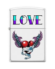 Load image into Gallery viewer, Zippo Lighter- Personalized Engrave Tattoo Heart White Matte #Z5487
