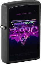 Load image into Gallery viewer, Zippo Lighter - Customized Message Sign Design Black Matte Pocket Lighter 46247