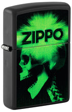 Load image into Gallery viewer, Zippo Lighter - Personalized Customize Message Engrave on Backside for Zippo Brand Design Logo Lighter (Cyber Design Skull 48485)