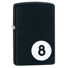 Load image into Gallery viewer, Zippo Lighter - Personalized Custom Message Engrave on Back for Billiards 8-Ball Pool (Black 28432)