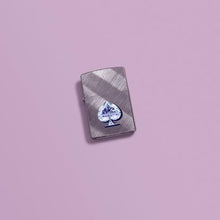 Load image into Gallery viewer, Zippo Lighter - Custom Engraved with Your Message - Gleaming Spade Design - Diagonal Weave 46472