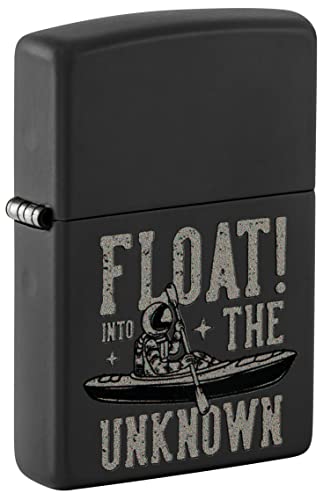 Zippo Lighter- Personalized Engrave Alien UFO Float into The Unknown #48566