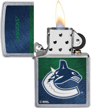 Load image into Gallery viewer, Zippo 2021 NHL Vancouver-Canucks Street Chrome Pocket Lighter
