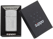 Load image into Gallery viewer, Zippo Lighter- Personalized Engrave on Slim Size Chrome Venetian #1652
