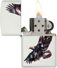 Load image into Gallery viewer, Zippo Eagle &amp; Soldier Pocket Lighter, White Matte (ZO12303), One Size
