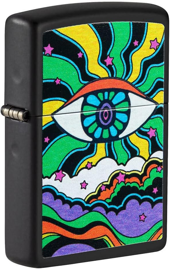 Zippo Black Light Eye Design Pocket Lighter