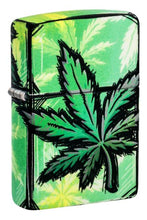 Load image into Gallery viewer, Zippo Lighter - Custom Engraved with Your Message for Glowing Leaves Design 540 Color Glow in The Dark Pocket Lighter 46253
