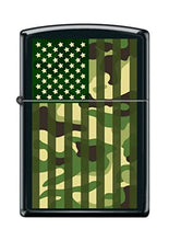 Load image into Gallery viewer, Zippo Lighter- Personalized for US Patriotic Camo Flag USA Z5282
