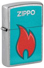 Load image into Gallery viewer, Zippo Lighter- Personalized Engrave for Zippo Logo Lighter Turquoise Teal 48495

