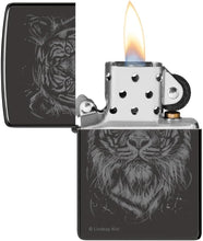 Load image into Gallery viewer, Zippo Customized Message for Lindsay Kivi The Big Cat - High Polish Black 48935
