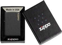 Load image into Gallery viewer, Zippo Lighter - Customized Message on Classic Black Crackle Logo Pocket 236ZL
