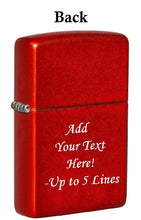 Load image into Gallery viewer, Zippo Lighter - Personalized Custom Message Engrave on Classic with Zippo Logo Windproof Lighter
