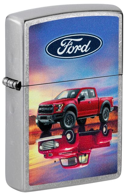 Zippo Lighter - Custom Engraved with Your Message for Ford F-Series Design Street Chrome Pocket Lighter 46220