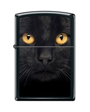 Load image into Gallery viewer, Zippo Lighter-Black Cat Face Black Matte Windproof Lighter #Z5474
