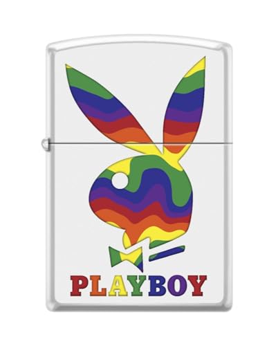 Zippo Lighter- Personalized Engrave for Playboy Bunny Bunny Pride Rainbow Z5559