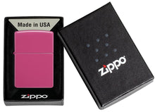 Load image into Gallery viewer, Zippo Lighter - Personalized Message Engraved on Backside Colored Windproof Lighter Hot Pink 49846
