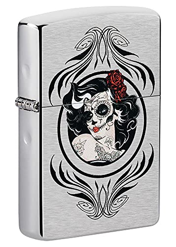 Zippo Lighter- Personalized Engrave for Skull Series2 The Dead Girl 49253