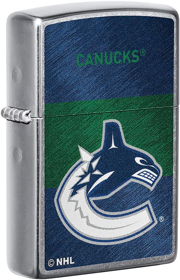 Zippo 2021 NHL Vancouver-Canucks Street Chrome Pocket Lighter