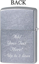 Load image into Gallery viewer, Zippo Lighter- Personalized Engrave for USA City and States Chicago Z099
