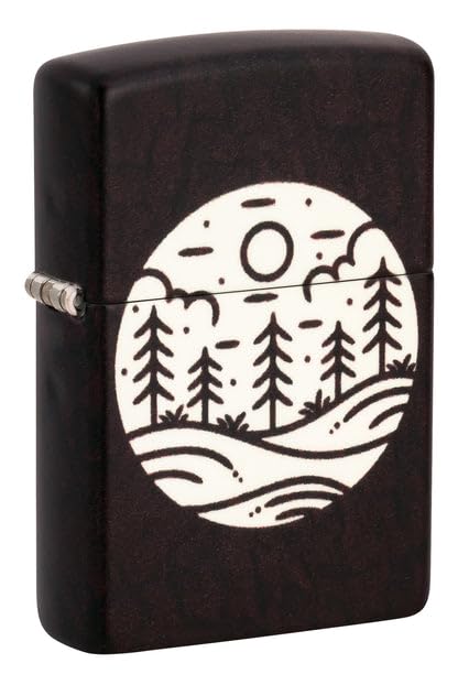 Zippo Lighter - Custom Engraved with Your Message for Moonlit Field Design 540 Color Glow in The Dark Pocket Lighter 46287