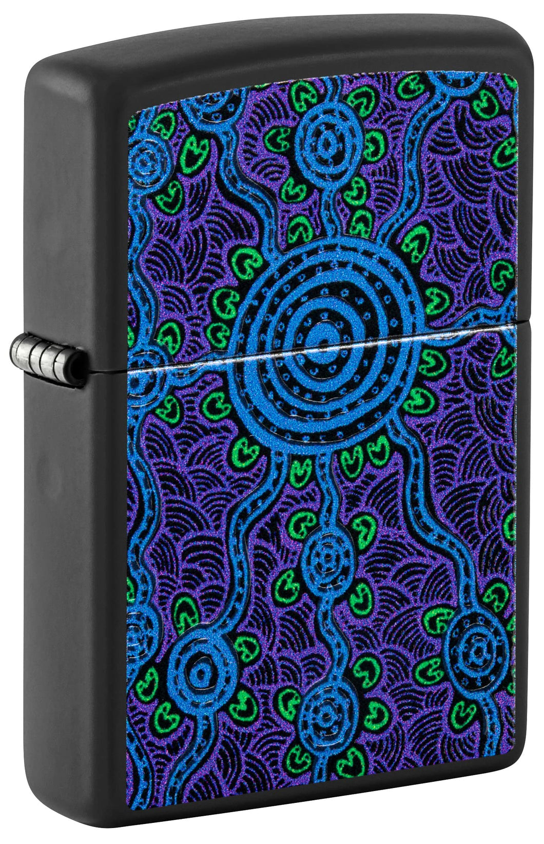 Zippo Lighter- Personalized Engrave John Smith Gumbula Black Light #48625