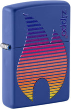 Load image into Gallery viewer, Zippo Design Royal Blue Matte Pocket Lighter

