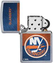 Load image into Gallery viewer, Zippo 2021 NHL New-York-Islanders Street Chrome Pocket Lighter
