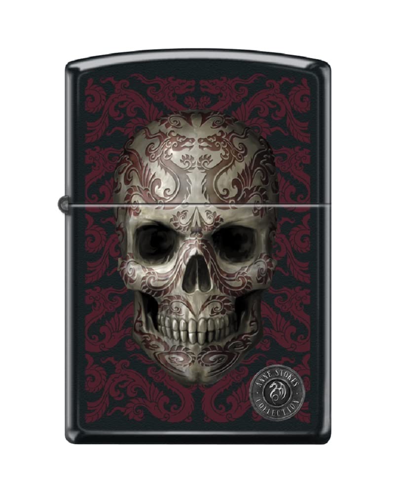Zippo Lighter-Personalized for Anne Stokes Skull Skeletons Gothic Dragons Z5327