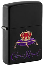 Load image into Gallery viewer, Zippo Lighter- Personalized Message Engrave for Crown Royal Black Matte #49754
