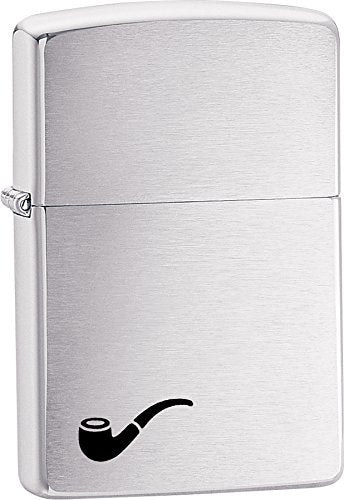 Zippo Lighter- Personalized Engrave Pipe Design Pipe Insert Pipe Brushed 200PL