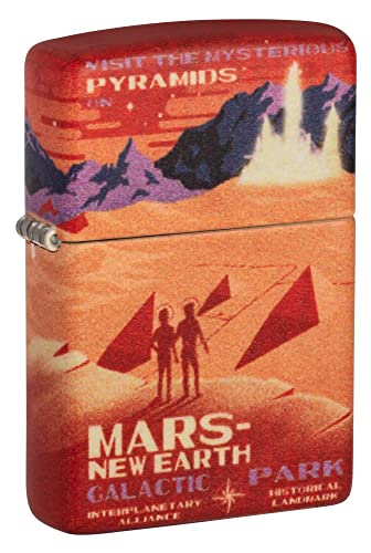 Zippo Lighter- Personalized Engrave Mars Astronaut Windproof Lighter Mars 49634