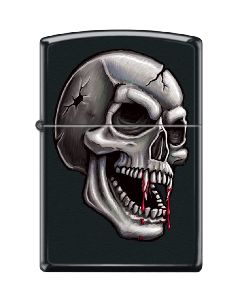 Zippo Lighter- Personalized Engrave for Skull Vampire Skull #Z6007