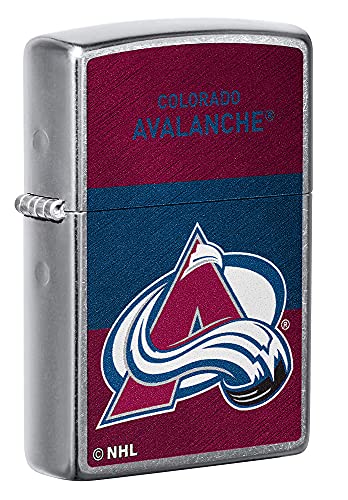 Zippo 2021 NHL Colorado Avalanche Street Chrome Pocket Lighter