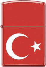 Load image into Gallery viewer, Zippo Lighter- Personalized Engrave Turkey Flag Red Matte Z5442
