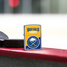 Load image into Gallery viewer, Zippo Lighter - Custom Engraved with Your Message for NHL Buffalo Sabres 2024 Street Chrome Pocket Lighter 46183
